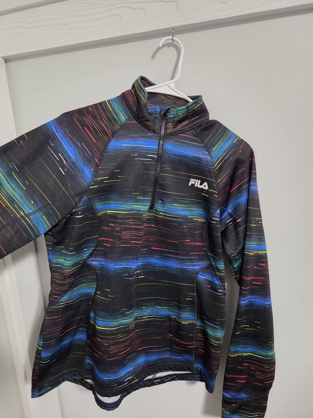 FILA Multicolor Striped Half-Zip Pullover